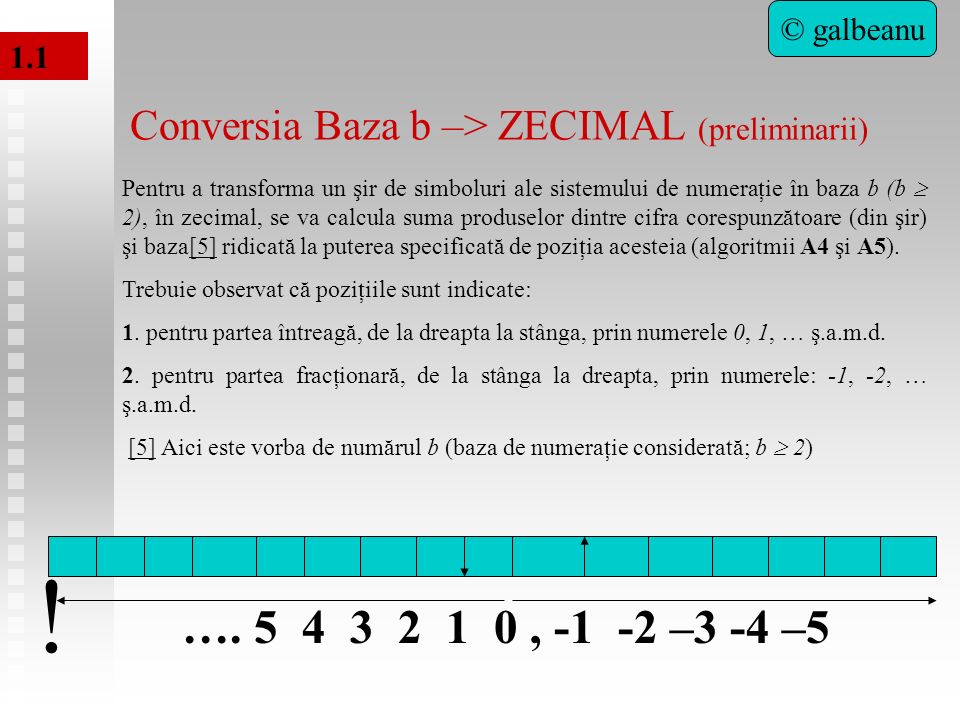 Sistemelor de Calcul Bazele Aritmetice Sistemelor de Grigore ALBEANU © galbeanu. - ppt download
