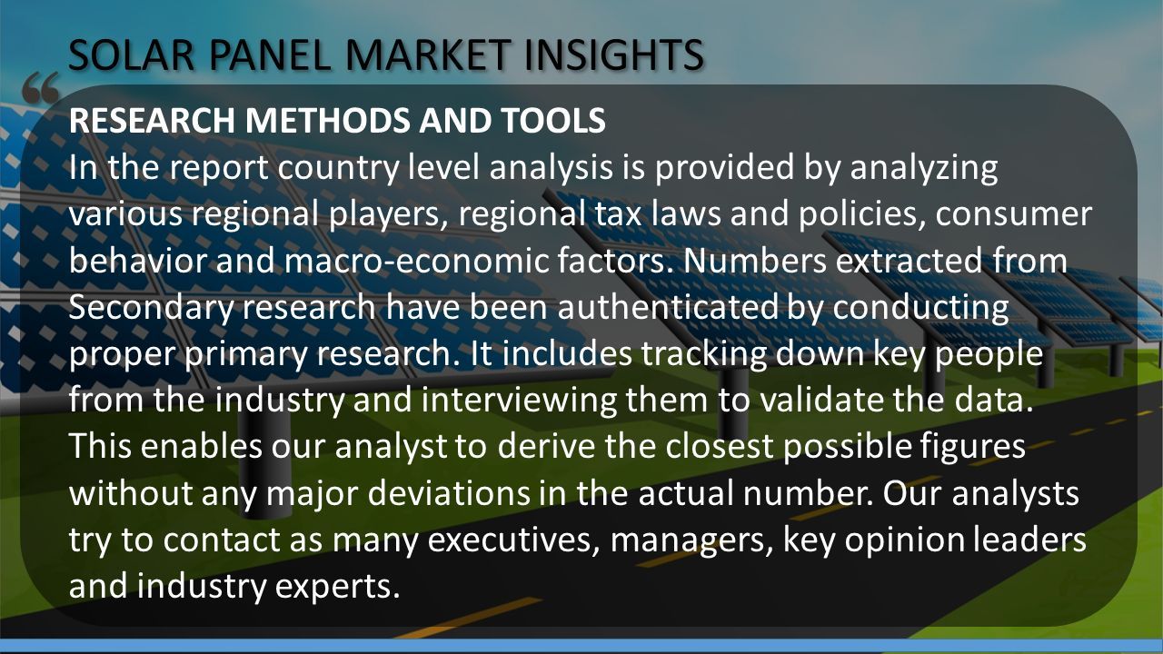 Solar Panel Energy Market, Size, Share, Market Intelligence, Company ...