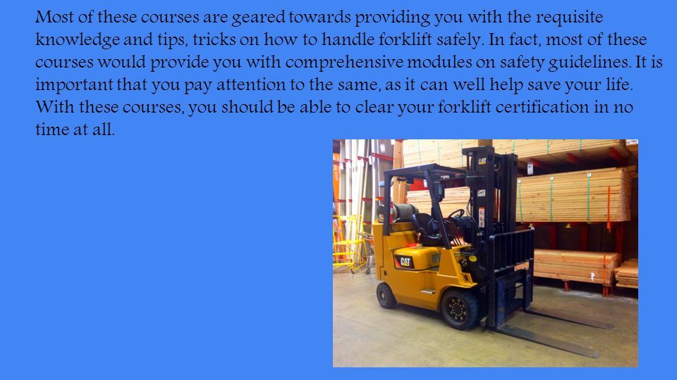 Forklift Training What To Expect Ppt Download