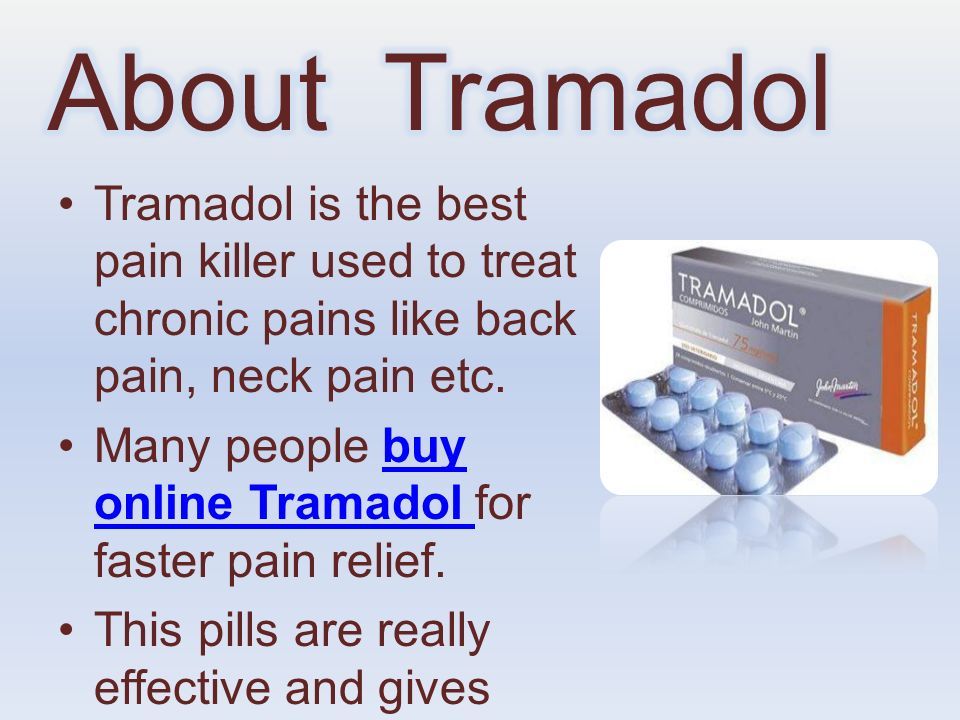 Tramadol treatment for back pain