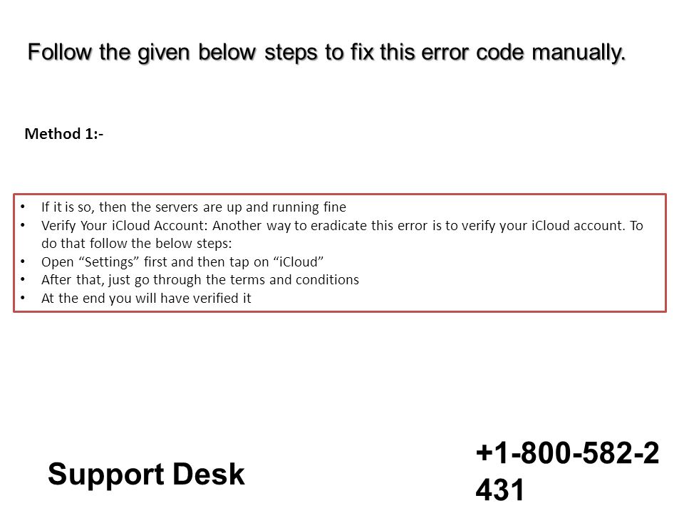 Fix icloud connecting to server error reach at apple support give a