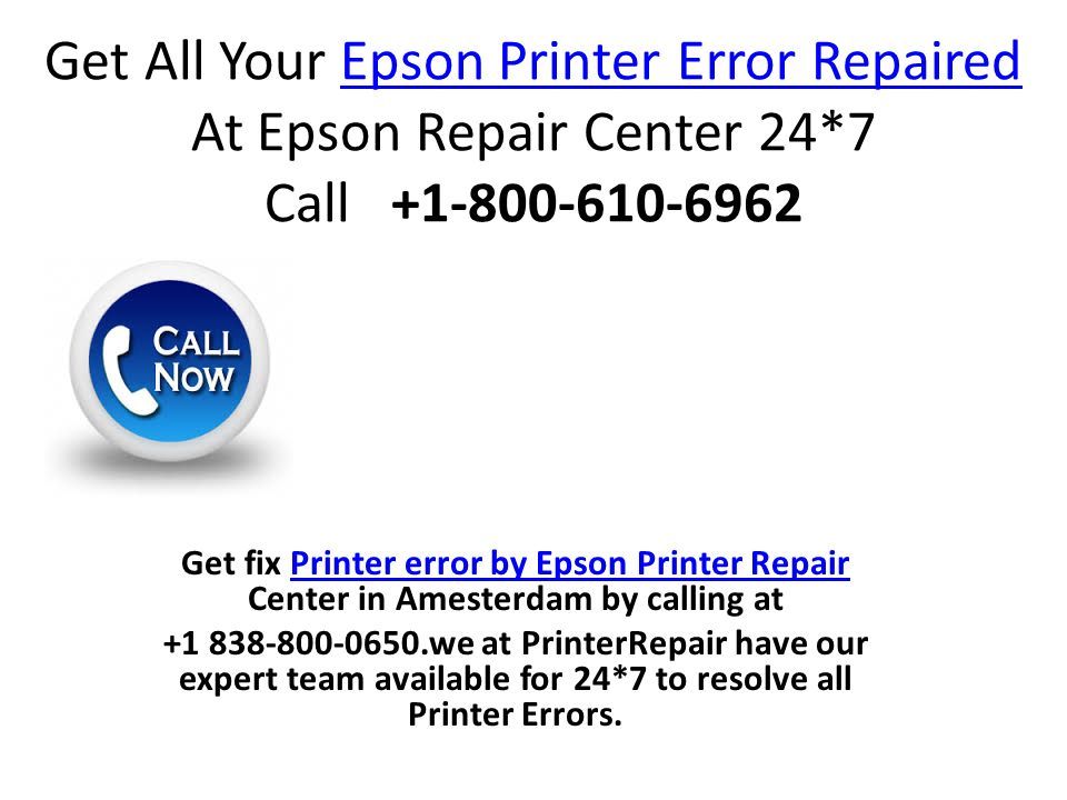 Get All Your Epson Printer Error Repaired At Epson Repair Center