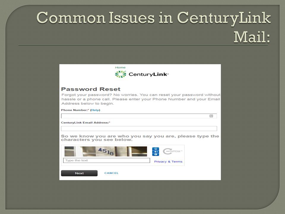 centurylink password recovery recovery number ppt download call centurylink technical support