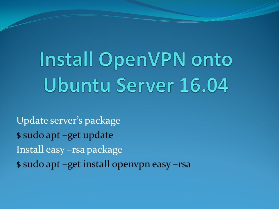 Vpn implementation using ubuntu os and openvpn and hamachi in client