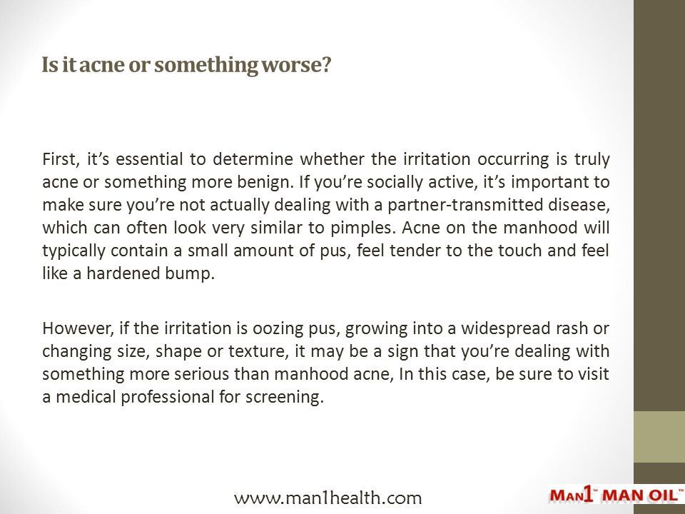 Male organ bumps could it be acne ppt download