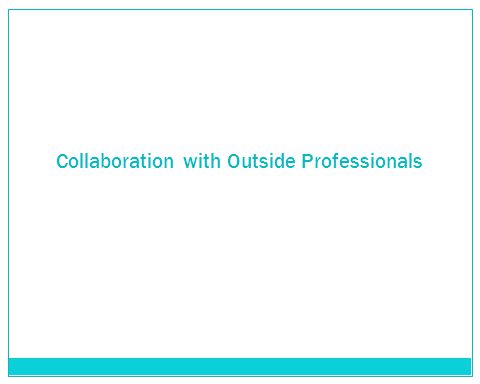 Collaboration with Outside Professionals