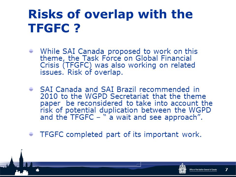 Risks of overlap with the TFGFC .