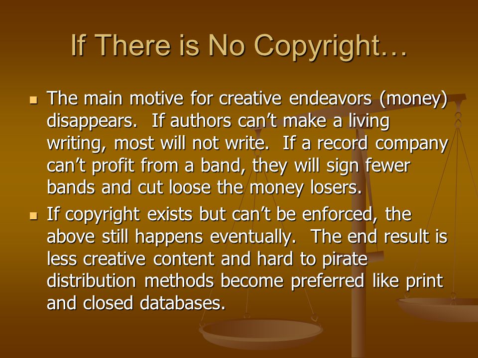 What will happen if I get copyrighted?