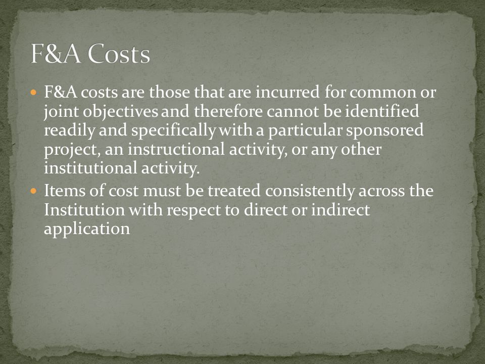 A cost is either Allowable or Unallowable And Direct or Indirect