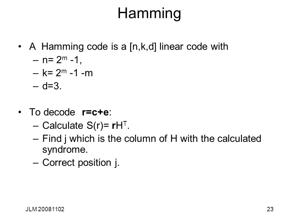 1 Cryptanalysis Lecture 10 Error Correcting Codes John Manferdelli C John L Manferdelli Ppt Download 1 Cryptanalysis Lecture 10 Error Correcting Codes John Manferdelli C John L Manferdelli Ppt Download