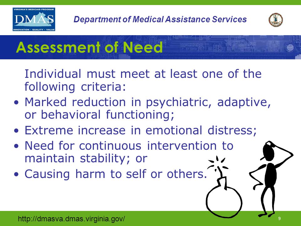 8 Department of Medical Assistance Services Crisis Stabilization Goals 1.