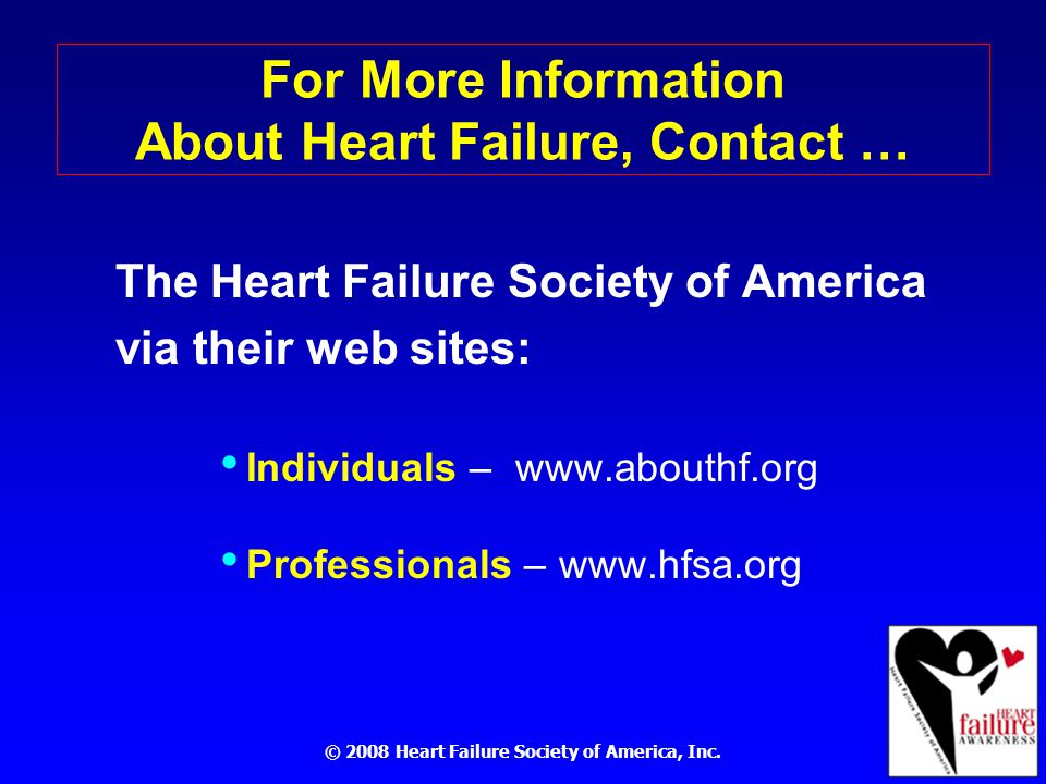 © 2008 Heart Failure Society of America, Inc.