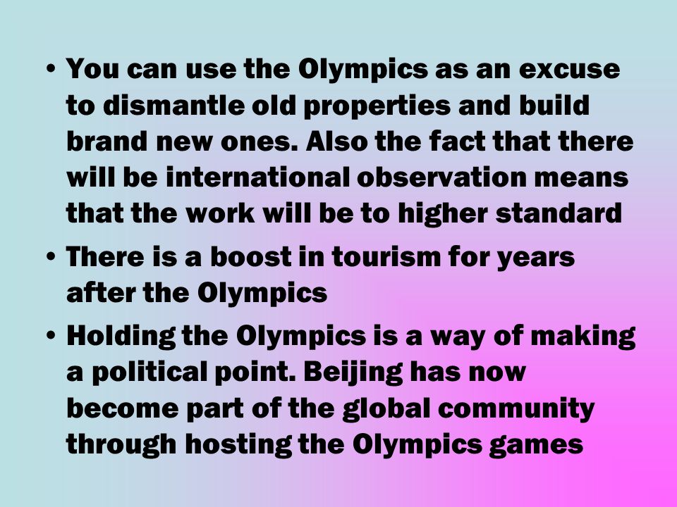 Negative effects of the olympic games economic impacts on olympic host countries