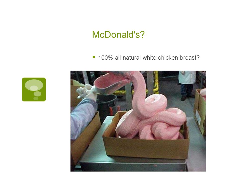 McDonald s  100% all natural white chicken breast