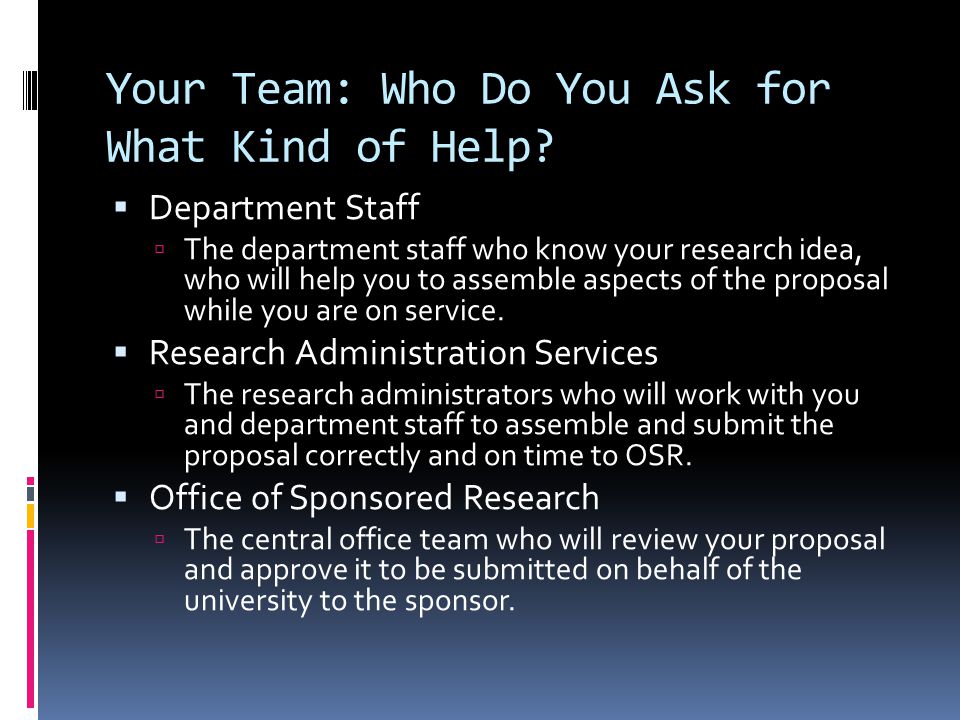 Your Team: Who Do You Ask for What Kind of Help.