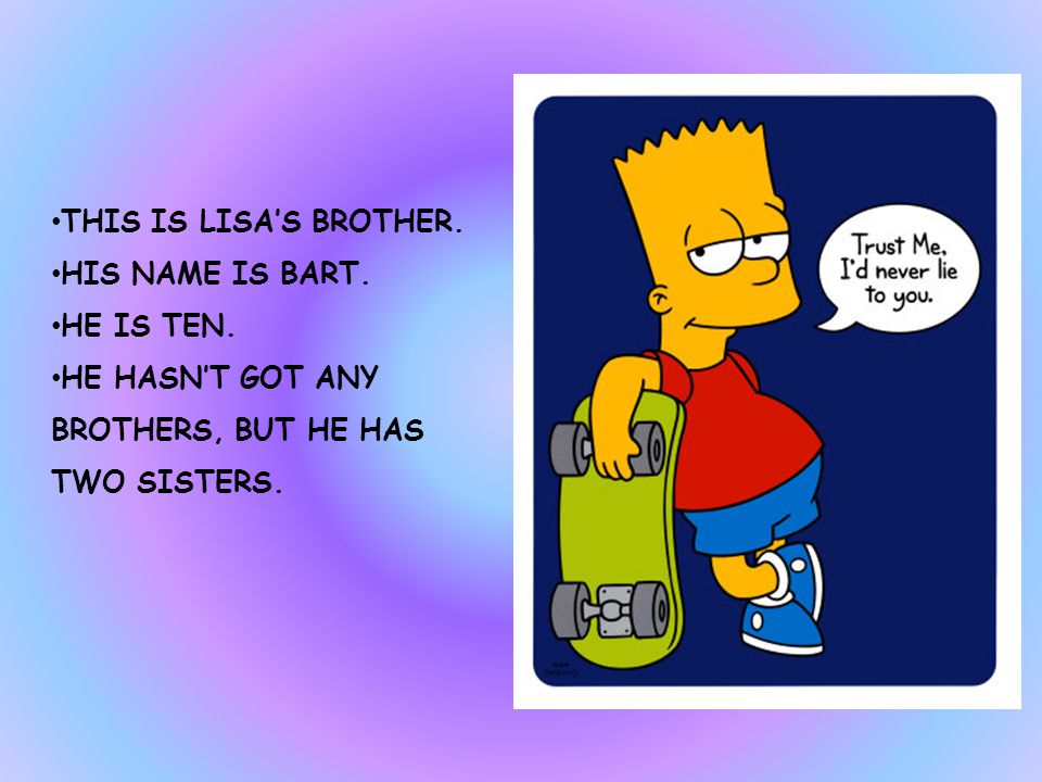 THIS IS LISA SIMPSON. SHE IS EIGHT. SHE LIVES IN 49 SPRINGFIELD STREET.