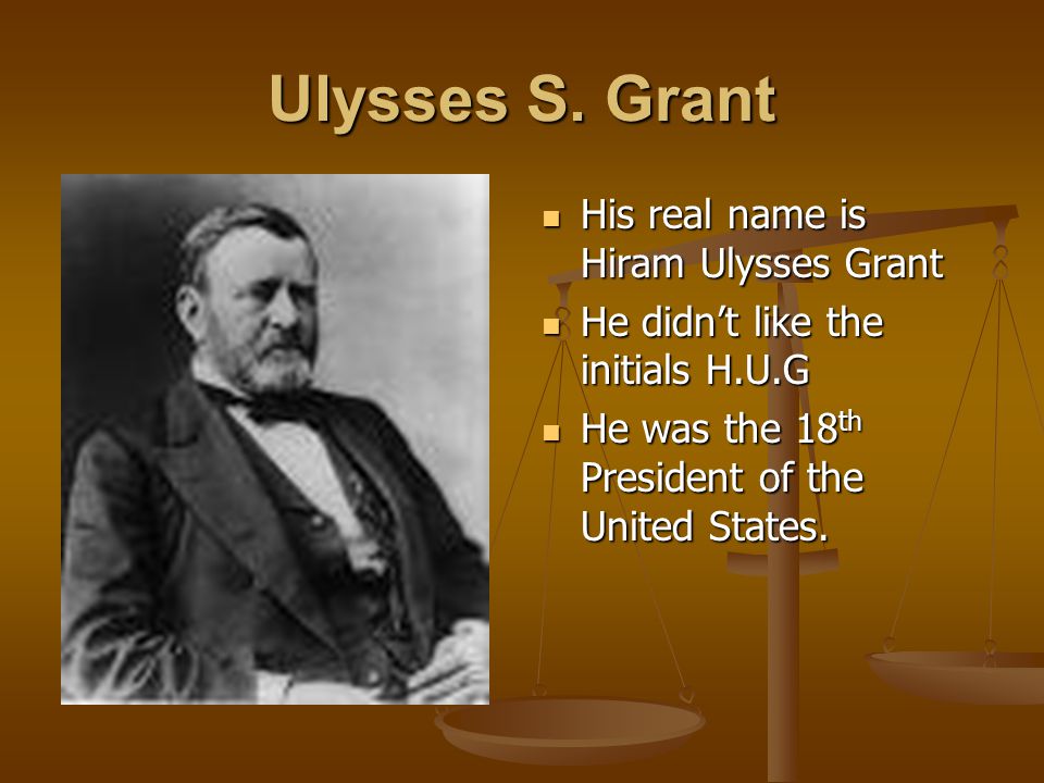Ulysses Simpson Grant Grant was the commander of the Union (North) army in the Civil War.