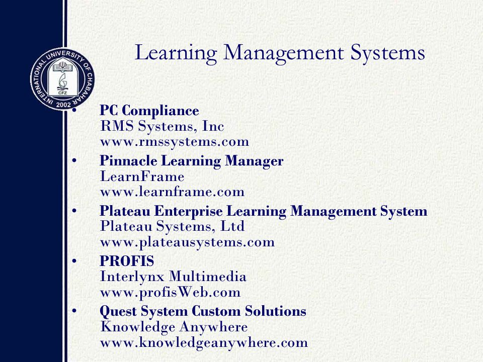 How to Choose a Learning Management System Presenter: Mehdi Roudaki - ppt  download
