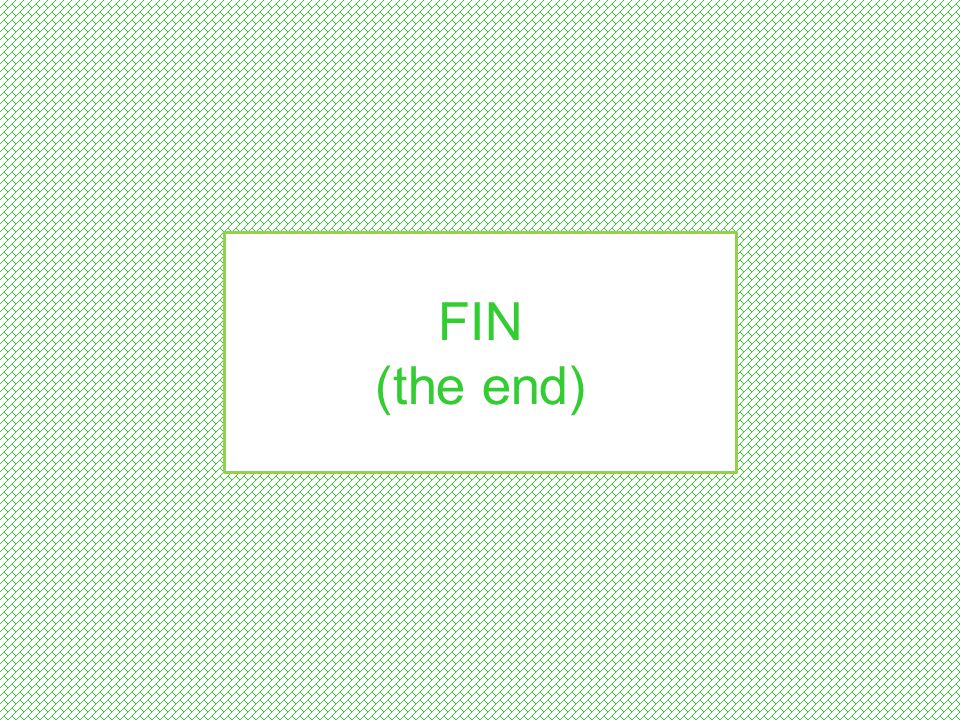 FIN (the end)