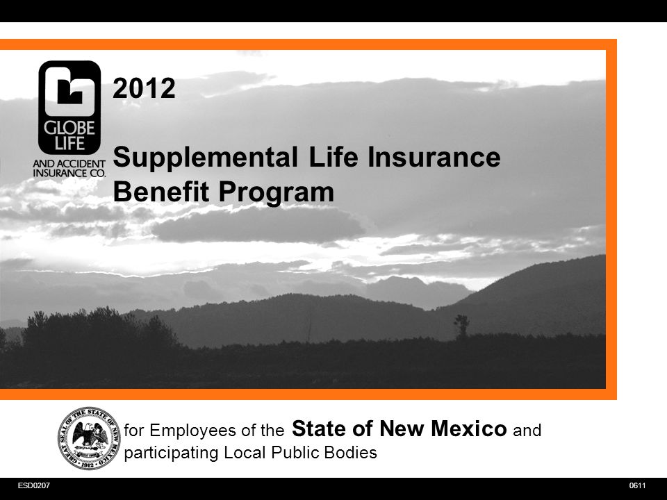 0611ESD Supplemental Life Insurance Benefit Program for Employees of the State of New Mexico and participating Local Public Bodies