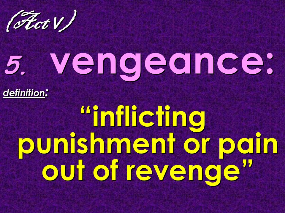 VENGEANCE definition and meaning