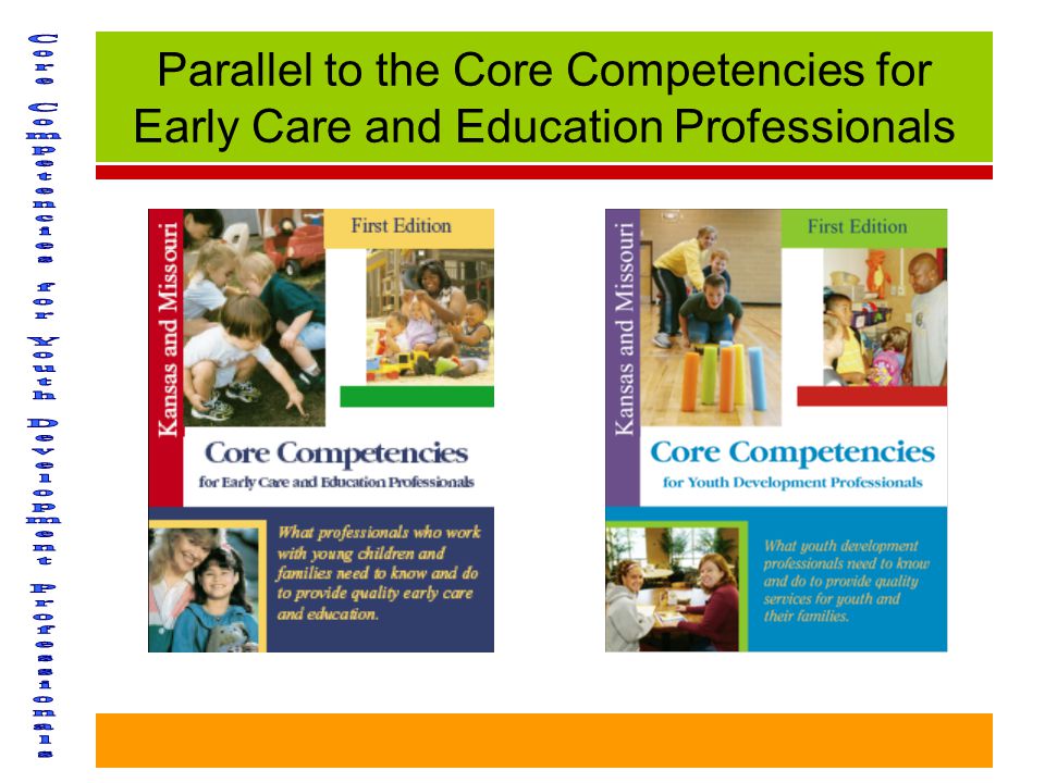Parallel to the Core Competencies for Early Care and Education Professionals