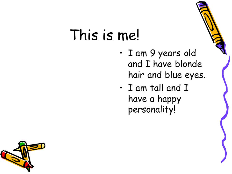All About Me! By Mrs Rooney