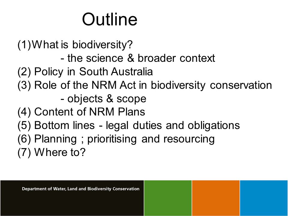 Outline (1)What is biodiversity.