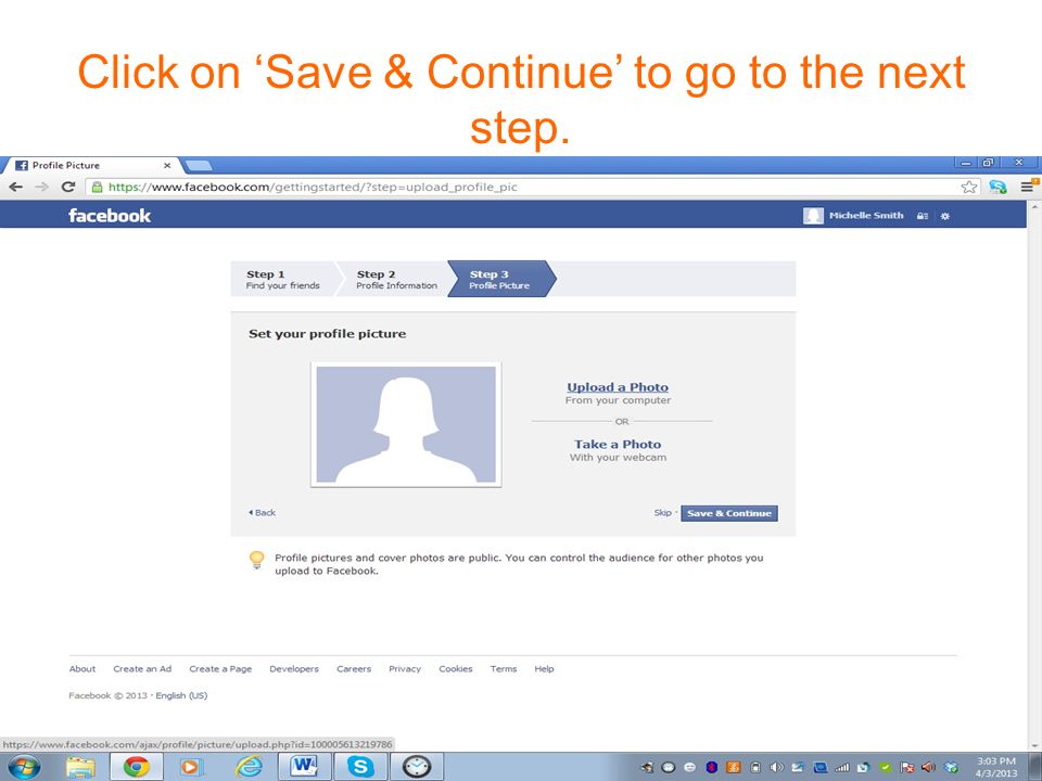 Click on ‘Save & Continue’ to go to the next step.