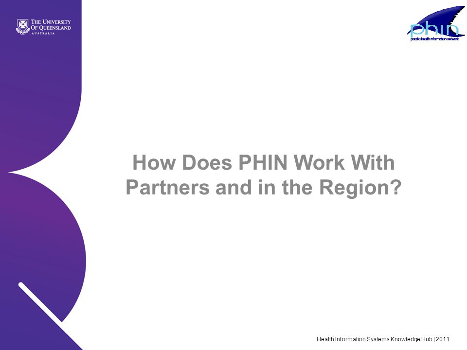 How Does PHIN Work With Partners and in the Region