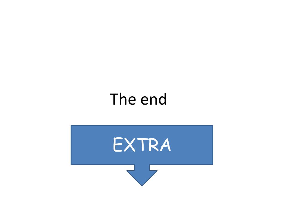 The end EXTRA