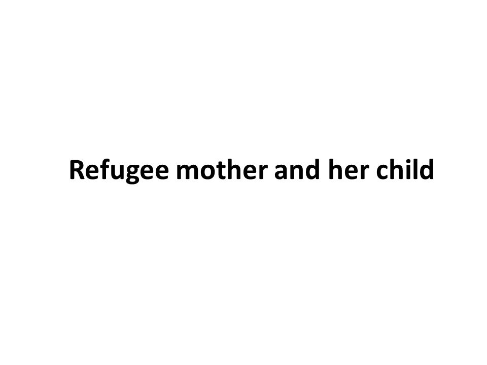 refugee mother and child poem figures of speech