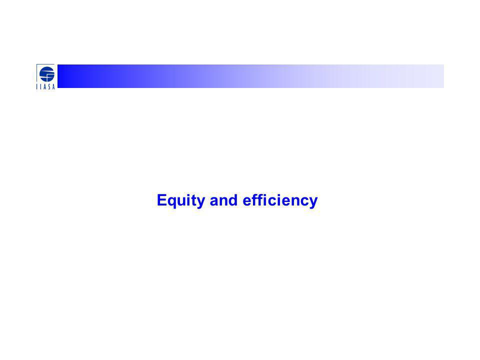 Equity and efficiency