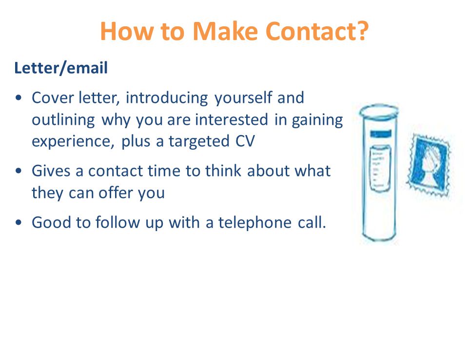 How to Make Contact.