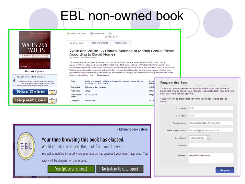 EBL non-owned book