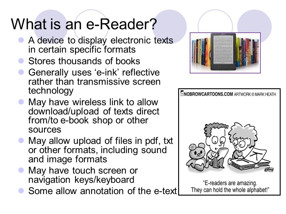 What is an e-Reader.