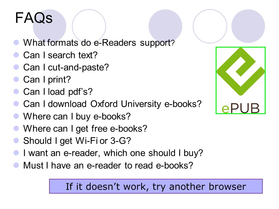 FAQs What formats do e-Readers support . Can I search text.