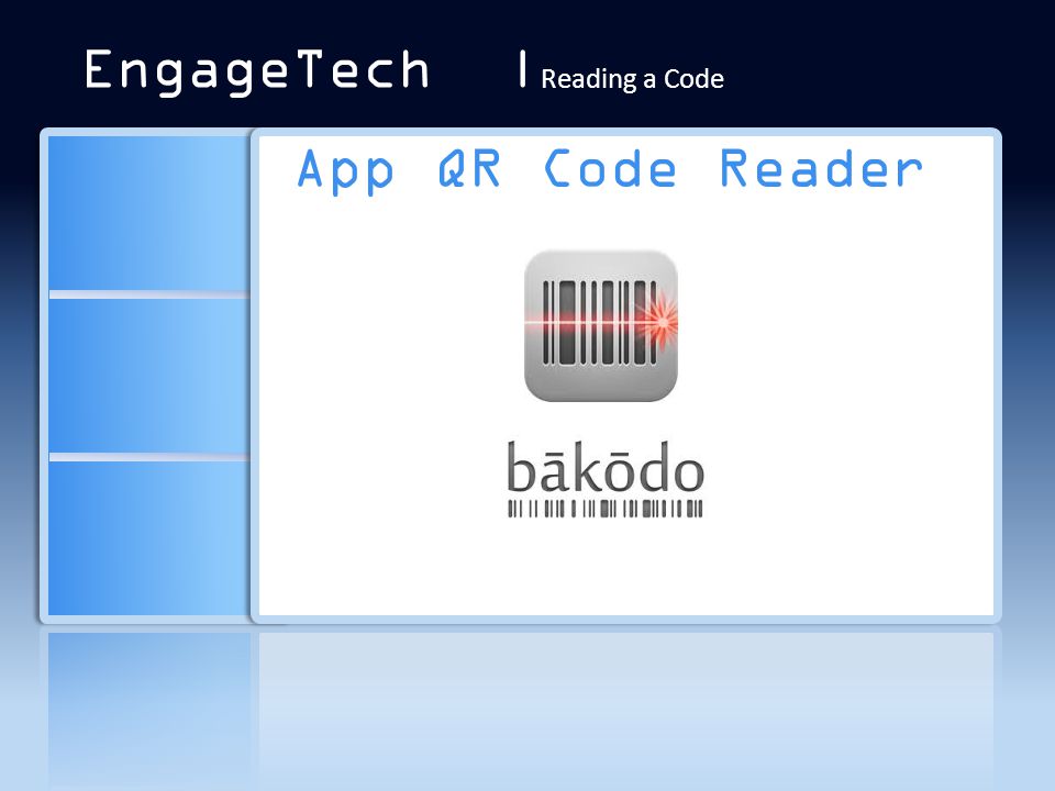 App QR Code Reader EngageTech | Reading a Code