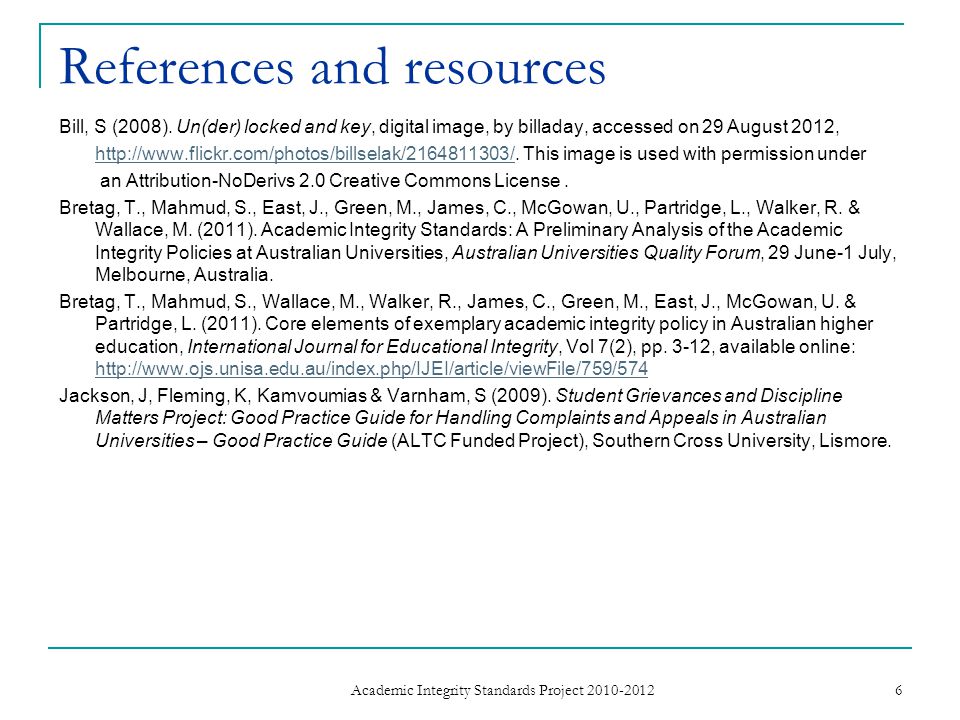 References and resources Bill, S (2008).