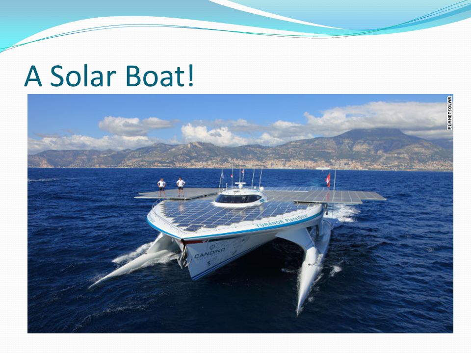 A Solar Boat!