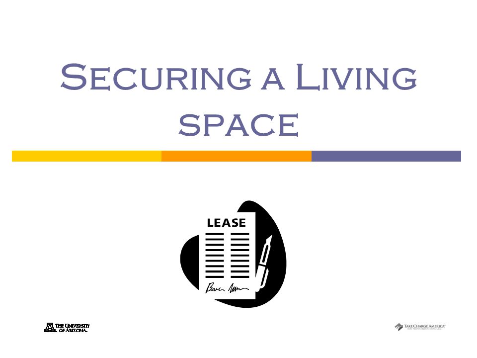 Securing a Living space