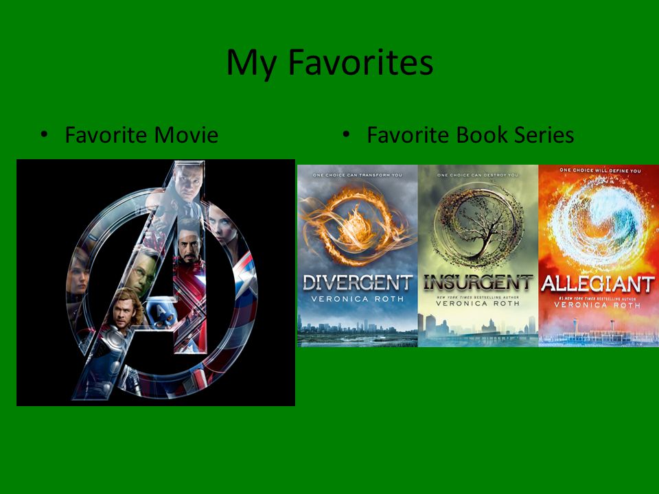 My Favorites Favorite Movie Favorite Book Series
