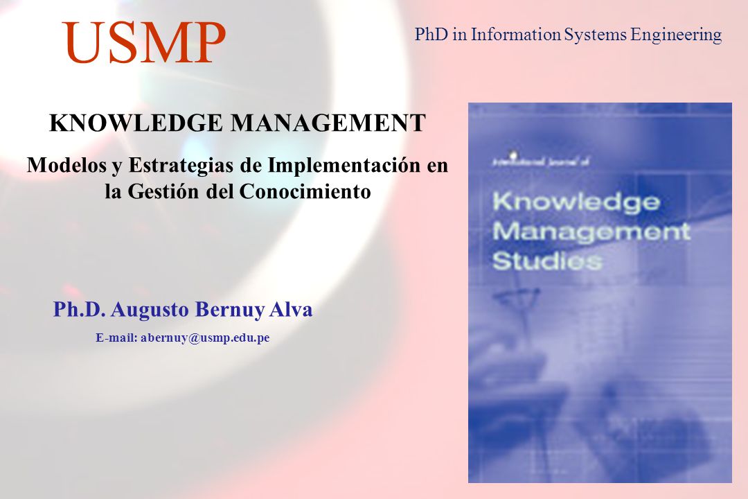 1 usmp phd in information systems engineering knowledge management phd in information systems
