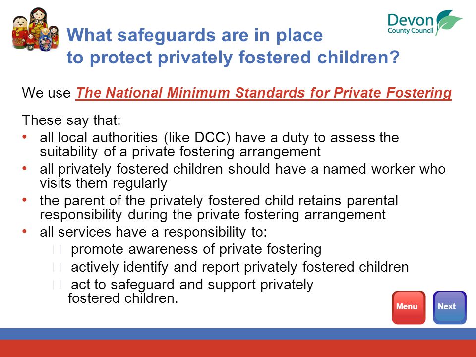 What safeguards are in place to protect privately fostered children.