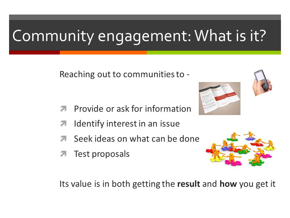 Community engagement: What is it.