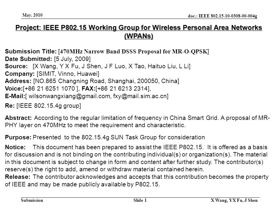 doc.: IEEE g Submission May.