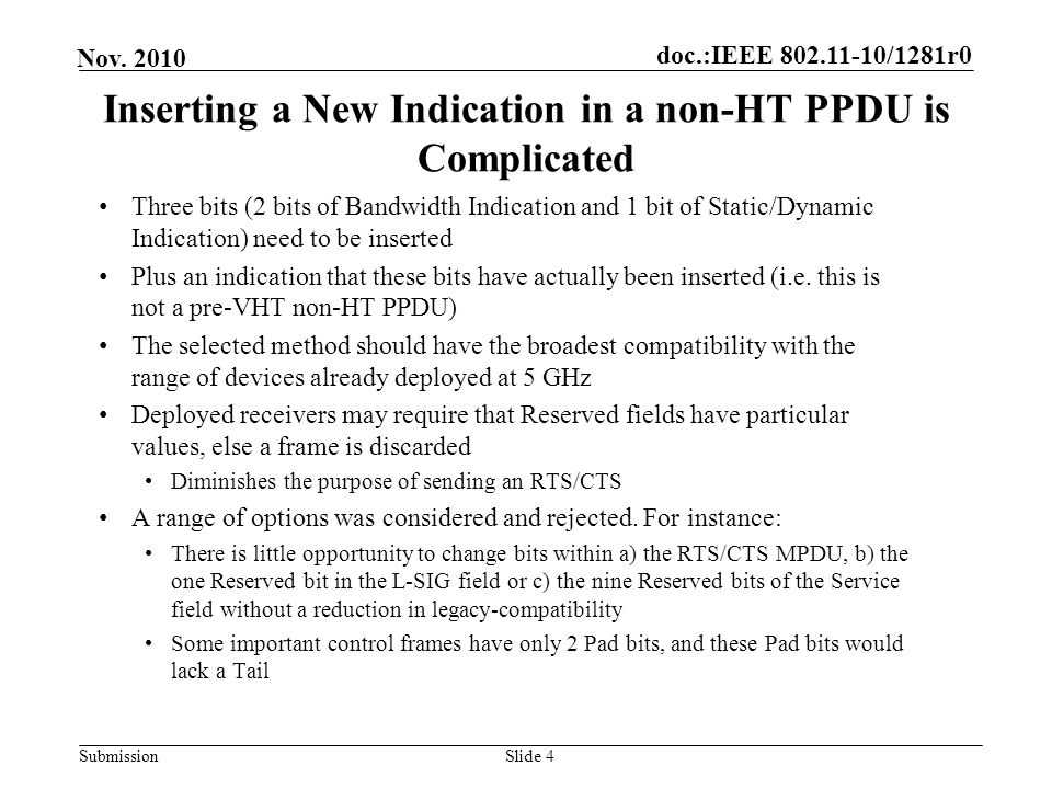 doc.:IEEE /1281r0 Submission Nov.