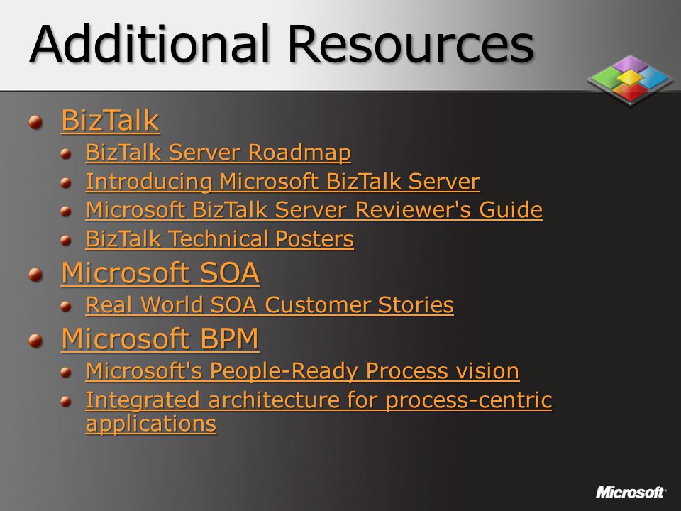 BizTalk Server 2009: Technical Overview & Roadmap Achieving business edge  through process agility Ofer Ashkenazi Senior Product Manager - ppt download