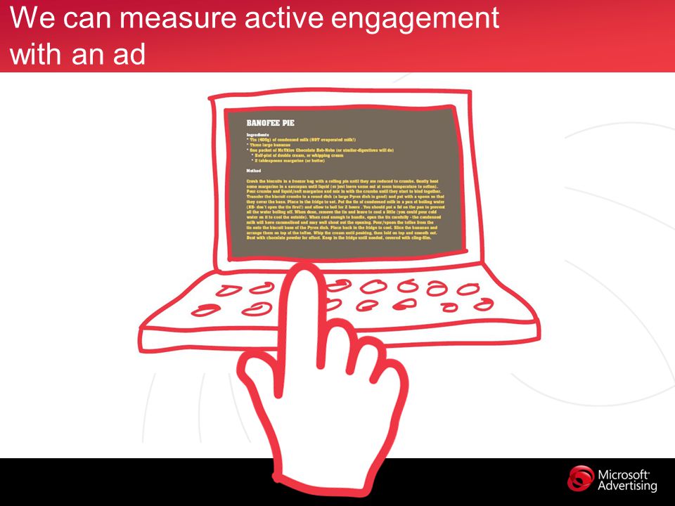 We can measure active engagement with an ad