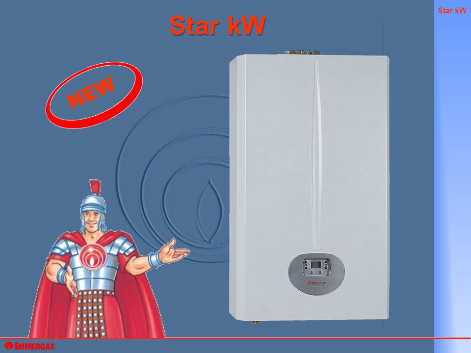 Star kW NEW. Star kW Star kW Instantaneous wall-hung gas boilers  Conventional flue Sealed room fan assisted NIKE Star 23 kW EOLO Star 23 kW.  - ppt download